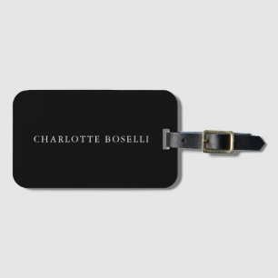 Etiqueta De Bagagem Simples profissional clássico elegante minimalista