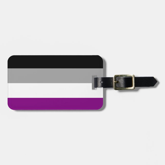 Etiqueta De Bagagem Sinalizador Asexual Personalizado (Frente Horizontal)