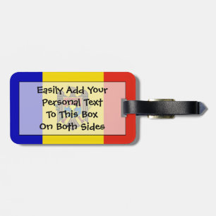 Etiqueta De Bagagem Sinalizador da Moldávia Easy ID Personal