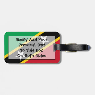 Etiqueta De Bagagem Sinalizador de Cristóvão Santo e Nevis Easy ID Pes