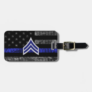 Etiqueta De Bagagem Sinalizador de Distância da Linha Azul Fino
