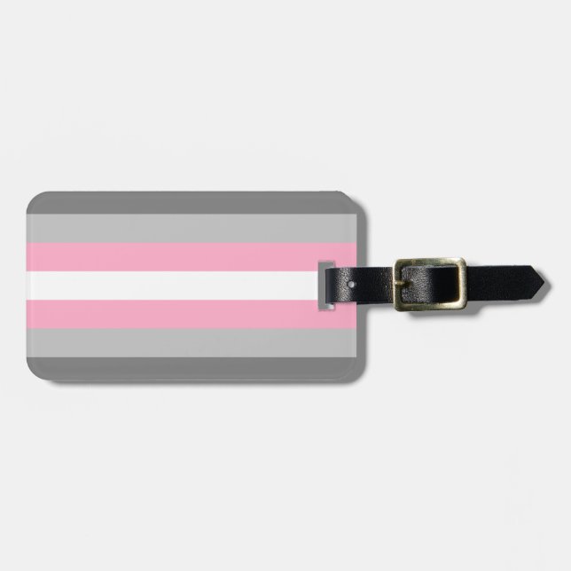 Etiqueta De Bagagem Sinalizador do Demigirl Personalizado (Frente Horizontal)
