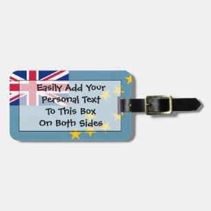 Etiqueta De Bagagem Sinalizador do Tuvalu Easy ID Pessoal