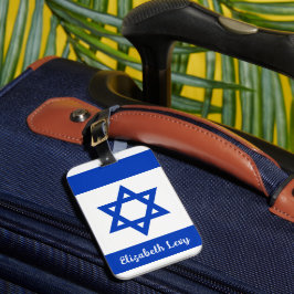Etiqueta De Bagagem Sinalizador Israelita Personalizado