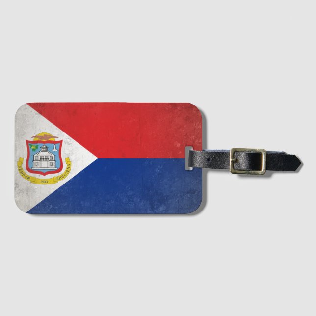 Etiqueta De Bagagem Sint Maarten (Frente Horizontal)