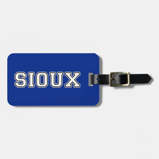 Etiqueta De Bagagem Sioux (Frente Horizontal)