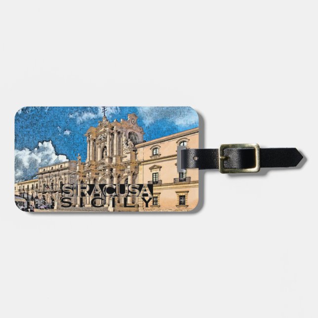 Etiqueta De Bagagem Siracusa (Frente Horizontal)
