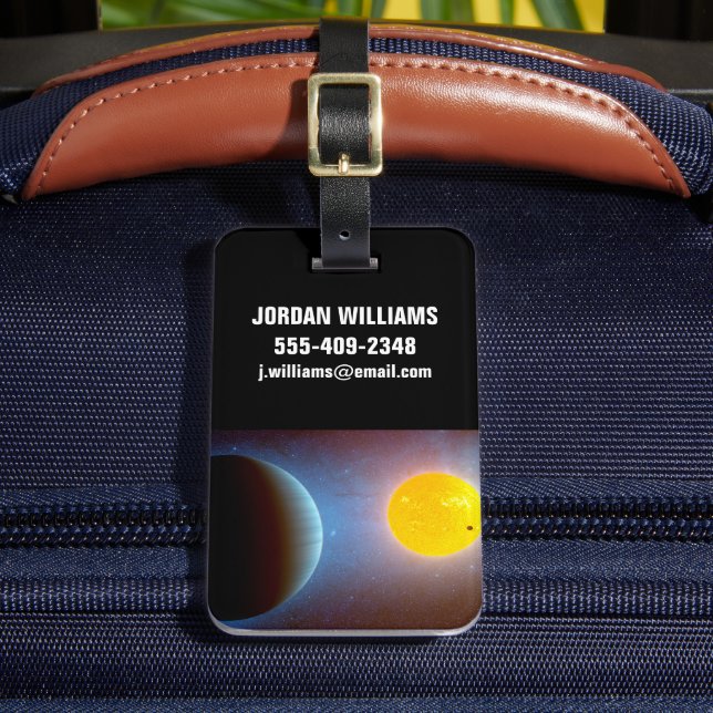 Etiqueta De Bagagem Sistema Kepler-10 Star. (Frente Insitu 2)