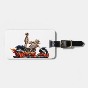Etiqueta De Bagagem Skeleton Rider