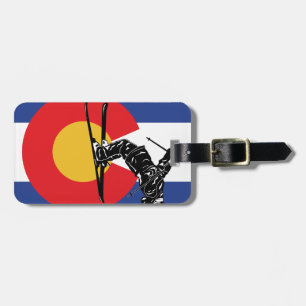 Etiqueta De Bagagem Ski Colorado