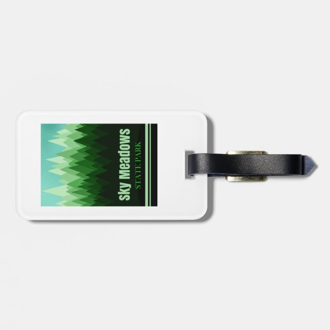 Etiqueta De Bagagem Sky Meadows State Park Virginia Forest (Traseira Horizontal)