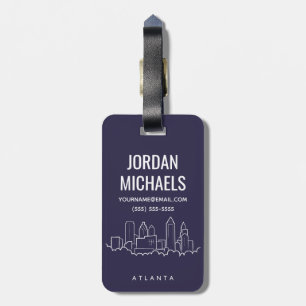 Etiqueta De Bagagem Skyline de Atlanta
