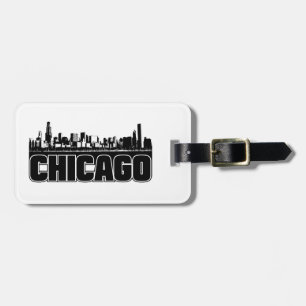 Etiqueta De Bagagem Skyline de Chicago