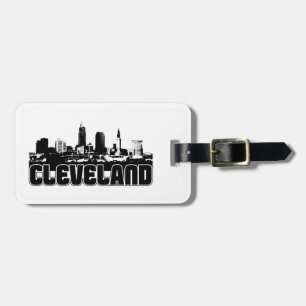 Etiqueta De Bagagem Skyline de Cleveland