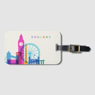Etiqueta De Bagagem Skyline de Inglaterra