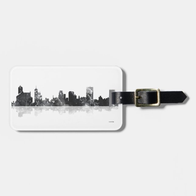 ETIQUETA DE BAGAGEM SKYLINE DE MEMPHIS, TENNESSEE (Frente Horizontal)