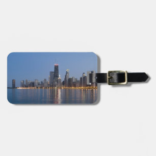 Etiqueta De Bagagem Skyline do centro de Chicago
