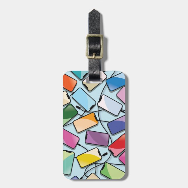 Etiqueta De Bagagem Smartphones com um entalhe (Frente Vertical)