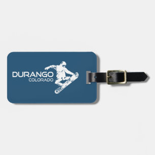 Etiqueta De Bagagem Snowboarder de Durango Colorado