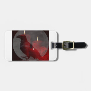 Etiqueta De Bagagem Sob Seu Encanto em Vermelho