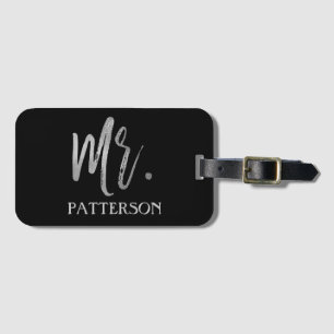 Etiqueta De Bagagem Sobrenome Silver Foil LuBags Tag