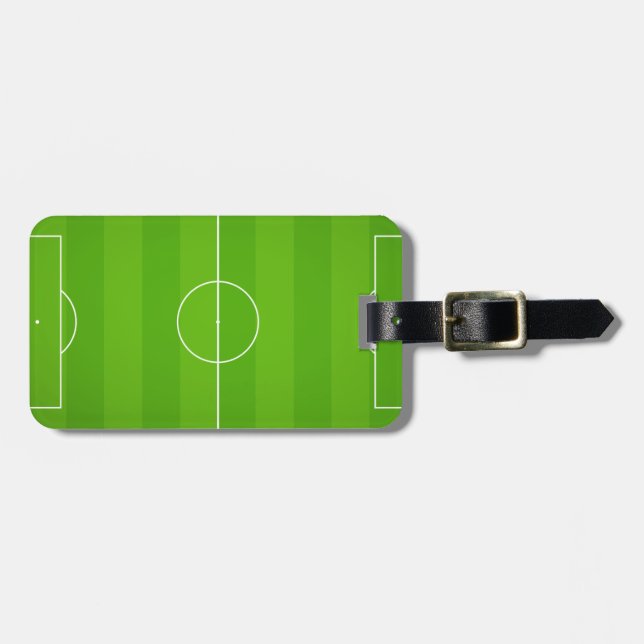 Etiqueta De Bagagem Soccer field Football (Frente Horizontal)