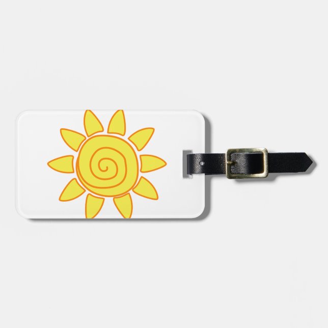 Etiqueta De Bagagem sol (Frente Horizontal)