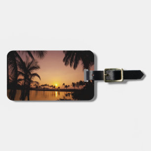 Etiqueta De Bagagem Sol em Anaeho'omalu Bay, Grande Ilha,