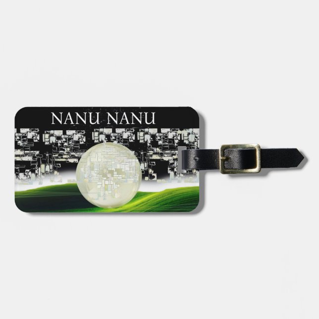 ETIQUETA DE BAGAGEM SOL NA LUA (Frente Horizontal)