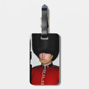 Etiqueta De Bagagem Soldado da Guarda Real Britânica Arte de Londres