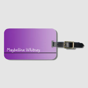 Etiqueta De Bagagem Somente cor de gradiente - roxo + ideia