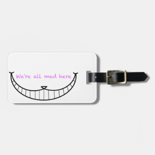 Etiqueta De Bagagem Sorriso do gato de Cheshire