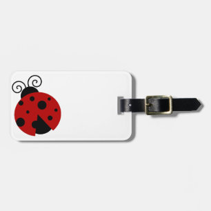 Etiqueta De Bagagem Sorte ser um Cartoon Ladybug