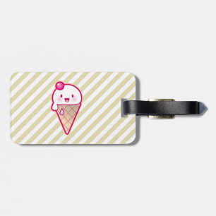 Etiqueta De Bagagem Sorvete de Kawaii