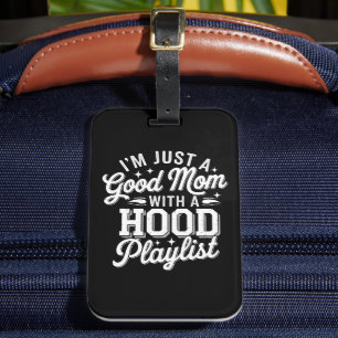 Etiqueta De Bagagem Sou apenas uma boa mãe com uma Vintage da Lista de