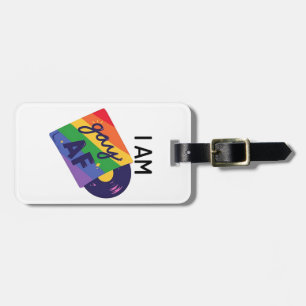 Etiqueta De Bagagem Sou Gay AF Engraçado Mês do Orgulho LGBT