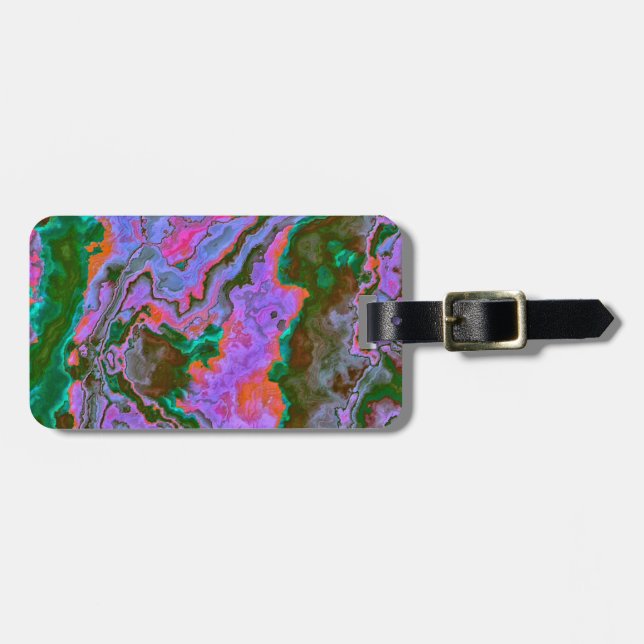 Etiqueta De Bagagem Sour Marble (Frente Horizontal)