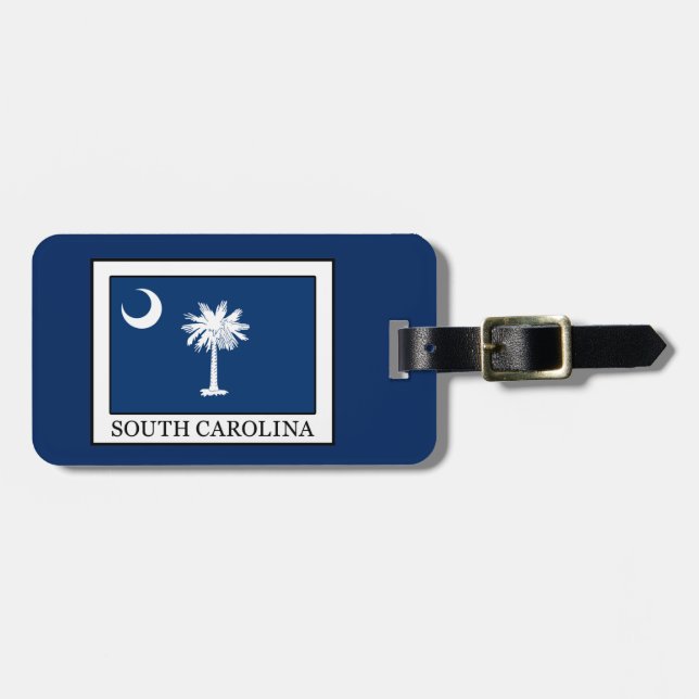 Etiqueta De Bagagem South Carolina (Frente Horizontal)