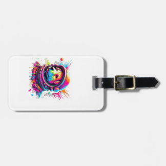 Etiqueta De Bagagem Space Dog Lover Design