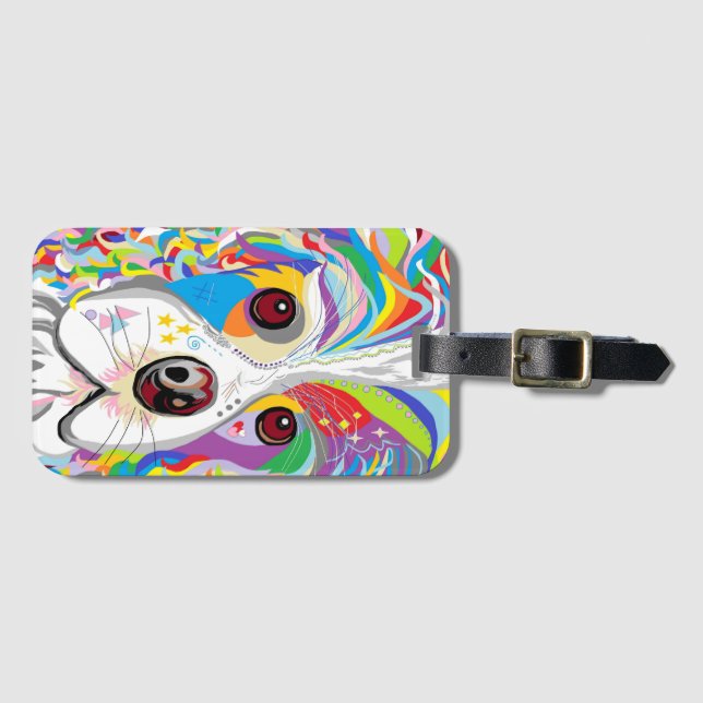 Etiqueta De Bagagem Spaniel (Frente Horizontal)