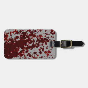 Etiqueta De Bagagem Spatter do sangue