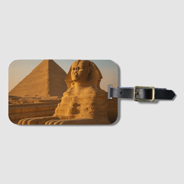Etiqueta de Bagagem Sphinx & Pyramids (Frente Horizontal)