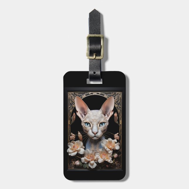 Etiqueta De Bagagem Sphynx cat (Frente Vertical)