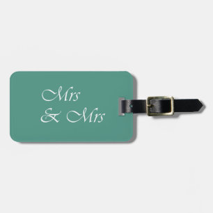 Etiqueta De Bagagem Sra. e Sra. Typografia