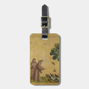 Etiqueta De Bagagem St Francis de Assisi que preaching aos pássaros