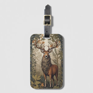Etiqueta De Bagagem Stag In the Forest William Morris Inspirado