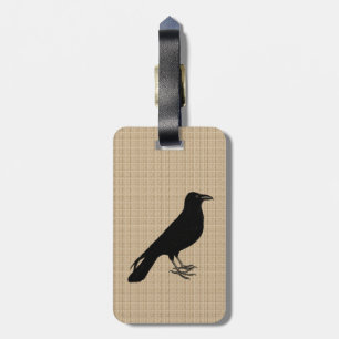 Etiqueta De Bagagem Stamp Style Raven