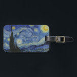 Etiqueta De Bagagem "Starry Night" por Van Gogh<br><div class="desc">Este design apresenta uma reprodução de alta resolução da famosa pintura "Noite Estrelada" de Van Gogh.</div>
