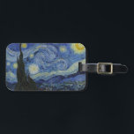 Etiqueta De Bagagem "Starry Night" por Van Gogh<br><div class="desc">Este design apresenta uma reprodução inalterada e sem edição,  de alta resolução,  da famosa pintura "Noite Estrelada" de Van Gogh.</div>