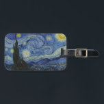 Etiqueta De Bagagem "Starry Night" por Van Gogh<br><div class="desc">Este design apresenta uma reprodução inalterada e sem edição,  de alta resolução,  da famosa pintura "Noite Estrelada" de Van Gogh.</div>